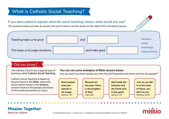 What is Catholic Social Teaching EXAMPLE